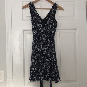 Blue floral dress